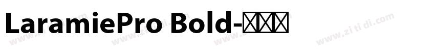 LaramiePro Bold字体转换